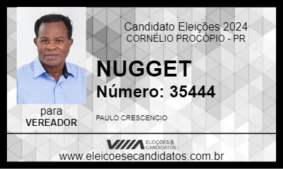 Candidato NUGGET 2024 - CORNÉLIO PROCÓPIO - Eleições