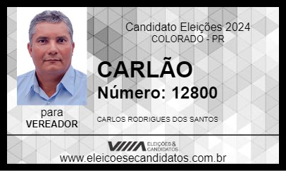 Candidato CARLÃO 2024 - COLORADO - Eleições