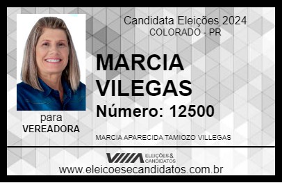 Candidato MARCIA VILEGAS 2024 - COLORADO - Eleições