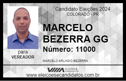 Candidato MARCELO BEZERRA GG 2024 - COLORADO - Eleições