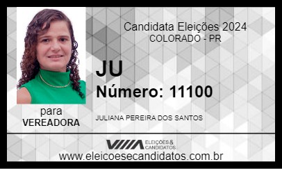 Candidato JULIANA 2024 - COLORADO - Eleições