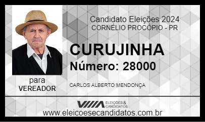 Candidato CURUJINHA 2024 - CORNÉLIO PROCÓPIO - Eleições