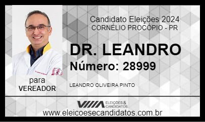 Candidato DR. LEANDRO 2024 - CORNÉLIO PROCÓPIO - Eleições