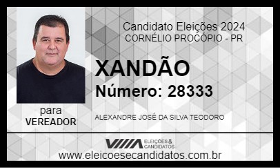 Candidato XANDÃO 2024 - CORNÉLIO PROCÓPIO - Eleições