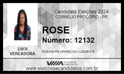 Candidato ROSE 2024 - CORNÉLIO PROCÓPIO - Eleições