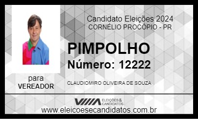 Candidato PIMPOLHO 2024 - CORNÉLIO PROCÓPIO - Eleições