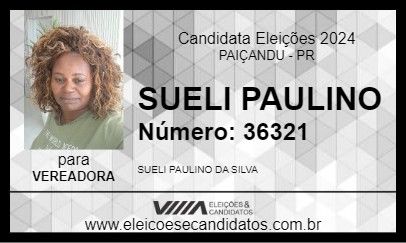 Candidato SUELI PAULINO 2024 - PAIÇANDU - Eleições