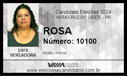 Candidato ROSA 2024 - VERA CRUZ DO OESTE - Eleições