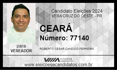 Candidato CEARÁ 2024 - VERA CRUZ DO OESTE - Eleições