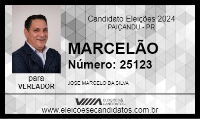 Candidato MARCELÃO 2024 - PAIÇANDU - Eleições