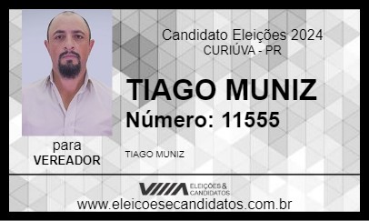 Candidato TIAGO MUNIZ 2024 - CURIÚVA - Eleições