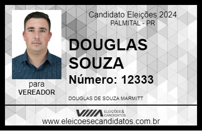 Candidato DOUGLAS SOUZA 2024 - PALMITAL - Eleições