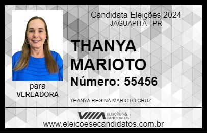 Candidato THANYA MARIOTO 2024 - JAGUAPITÃ - Eleições