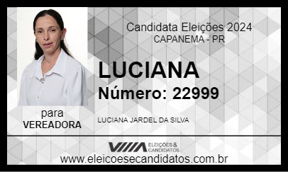 Candidato LUCIANA 2024 - CAPANEMA - Eleições