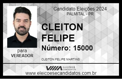 Candidato CLEITON FELIPE 2024 - PALMITAL - Eleições