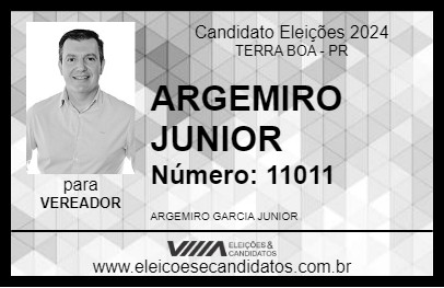 Candidato ARGEMIRO JUNIOR 2024 - TERRA BOA - Eleições