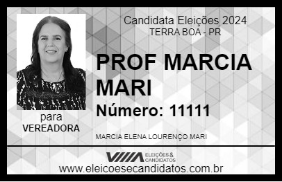 Candidato PROF MARCIA MARI 2024 - TERRA BOA - Eleições