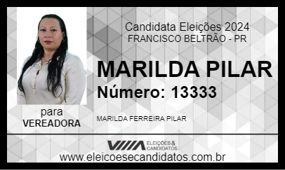 Candidato MARILDA PILAR 2024 - FRANCISCO BELTRÃO - Eleições