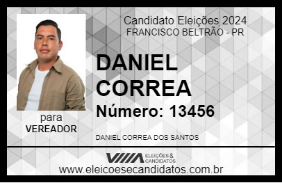 Candidato DANIEL CORREA 2024 - FRANCISCO BELTRÃO - Eleições