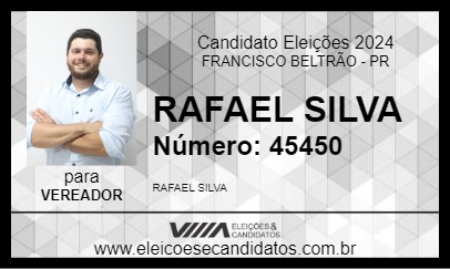 Candidato RAFAEL SILVA 2024 - FRANCISCO BELTRÃO - Eleições