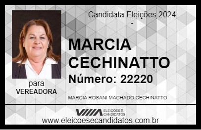 Candidato MARCIA CECHINATTO 2024 - MANDIRITUBA - Eleições