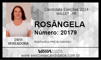 Candidato ROSÂNGELA 2024 - MALLET - Eleições