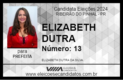 Candidato ELIZABETH DUTRA 2024 - RIBEIRÃO DO PINHAL - Eleições