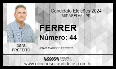 Candidato FERRER 2024 - MIRASELVA - Eleições