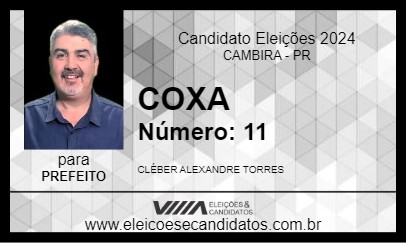 Candidato COXA 2024 - CAMBIRA - Eleições