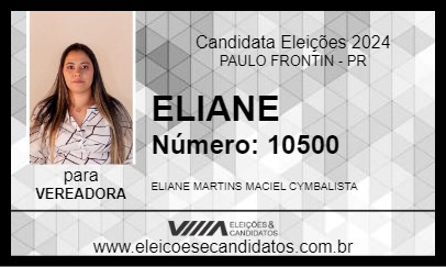 Candidato ELIANE 2024 - PAULO FRONTIN - Eleições