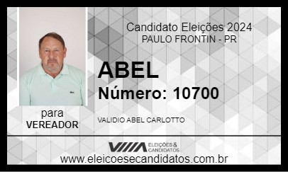 Candidato ABEL 2024 - PAULO FRONTIN - Eleições