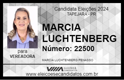 Candidato MARCIA LUCHTENBERG 2024 - TAPEJARA - Eleições