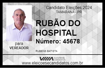 Candidato RUBÃO 2024 - TAMARANA - Eleições