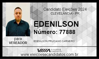 Candidato EDENILSON 2024 - CLEVELÂNDIA - Eleições