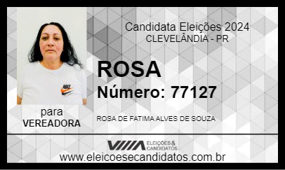 Candidato ROSA 2024 - CLEVELÂNDIA - Eleições