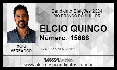 Candidato ELCIO QUINCO 2024 - RIO BRANCO DO SUL - Eleições