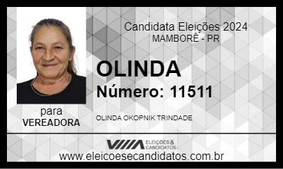 Candidato OLINDA 2024 - MAMBORÊ - Eleições