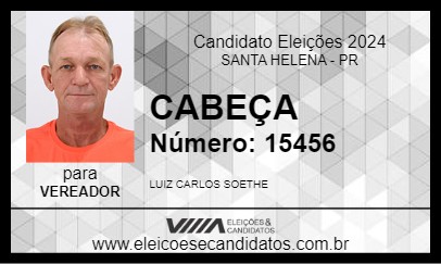 Candidato CABEÇA 2024 - SANTA HELENA - Eleições