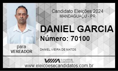 Candidato DANIEL GARCIA 2024 - MANDAGUAÇU - Eleições