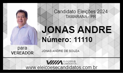 Candidato JONAS ANDRE  2024 - TAMARANA - Eleições