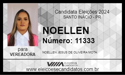 Candidato NOELLEN 2024 - SANTO INÁCIO - Eleições