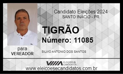 Candidato TIGRÃO 2024 - SANTO INÁCIO - Eleições