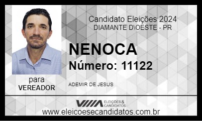 Candidato NENOCA 2024 - DIAMANTE D\OESTE - Eleições