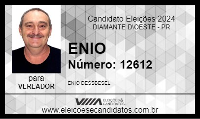 Candidato ENIO 2024 - DIAMANTE D\OESTE - Eleições