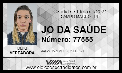 Candidato JO DA SAÚDE 2024 - CAMPO MAGRO - Eleições