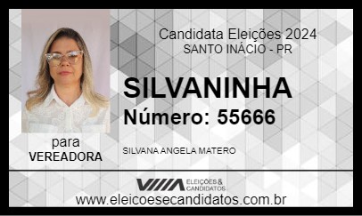 Candidato SILVANINHA 2024 - SANTO INÁCIO - Eleições