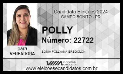 Candidato POLLY 2024 - CAMPO BONITO - Eleições