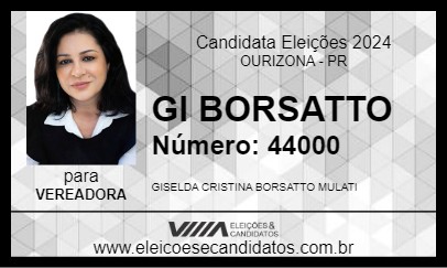 Candidato GI BORSATTO 2024 - OURIZONA - Eleições