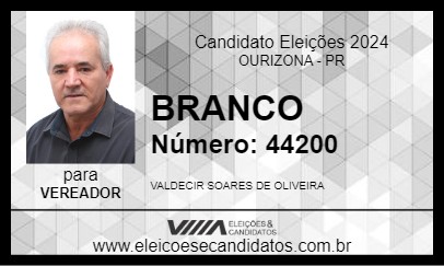 Candidato BRANCO 2024 - OURIZONA - Eleições