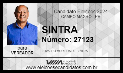 Candidato SINTRA 2024 - CAMPO MAGRO - Eleições